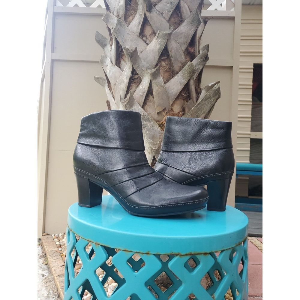 Clarks Black Leather Artisan boots